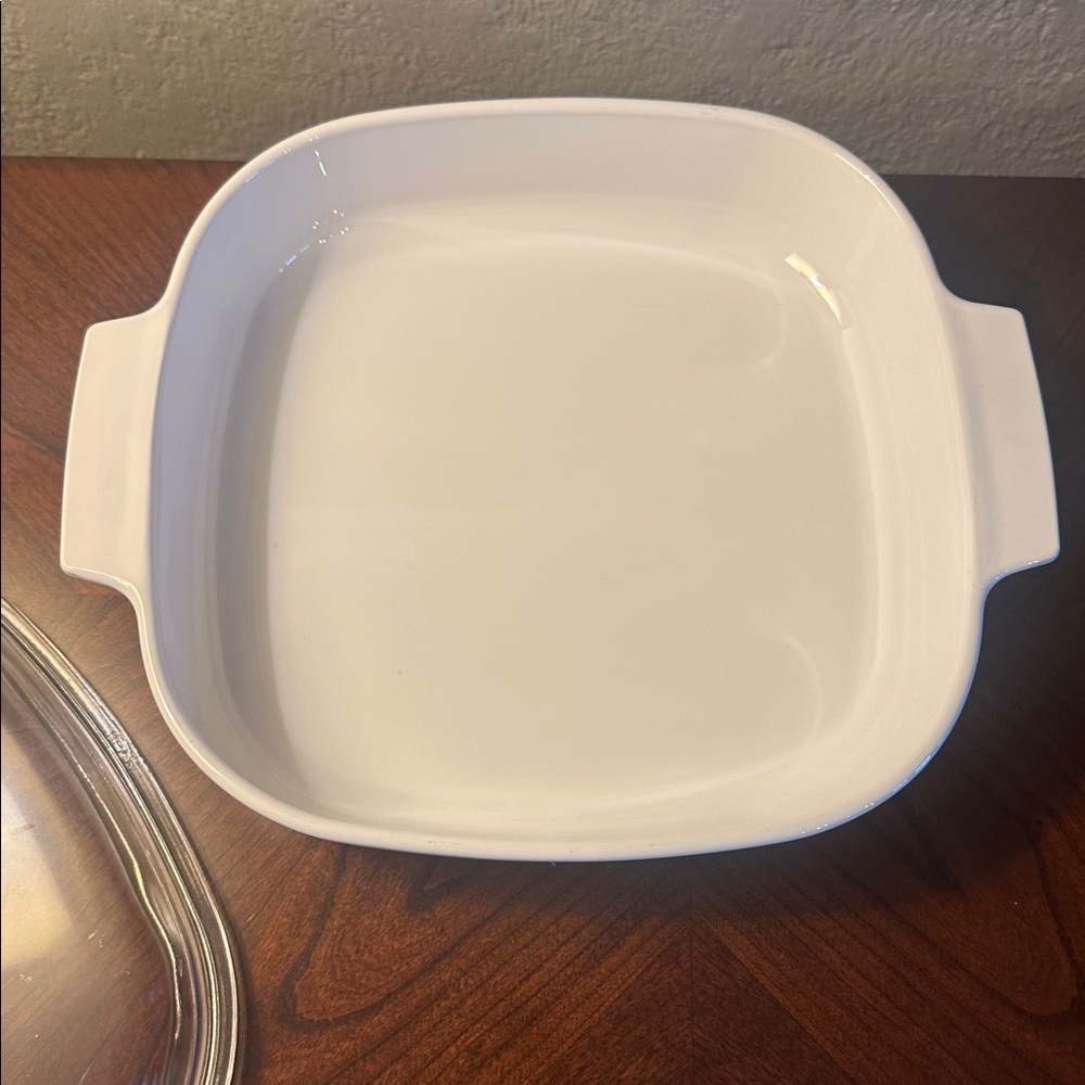 Beautiful Corningware Le Romarin Baking Dish with Glass Lid 10x10x2 - Picture 5 of 8